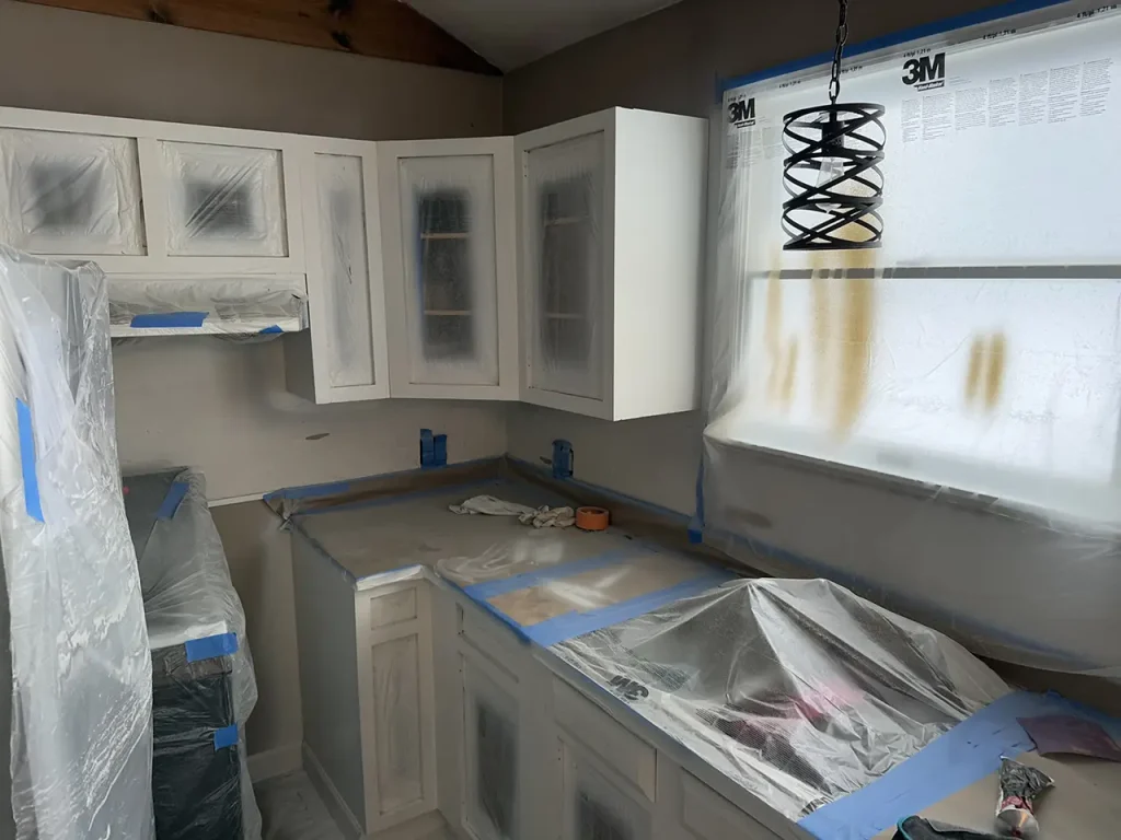 interior painting project before 02