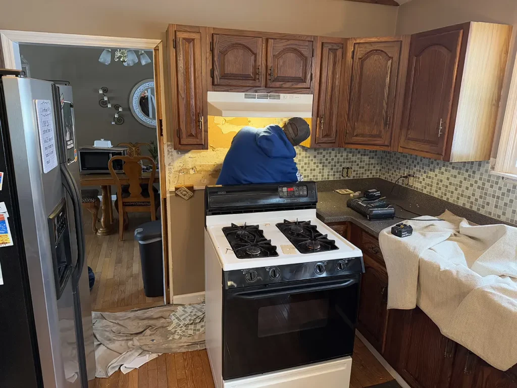 interior painting project before 04